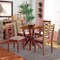 Baxton Studio Ariane Modern and Contemporary Grey Fabric and Walnut Brown Finished Wood 5-Piece Dining Set 174-9883-10899-Zoro - alternate 3